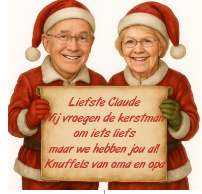 Kerstmok Claude_met uw gezicht als kerstman